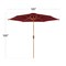 Best Choice Products 10ft Outdoor Woodgrain Pattern Steel Market Patio Umbrella w/ Crank, Tilt